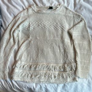 Ann Taylor Factory white sweater